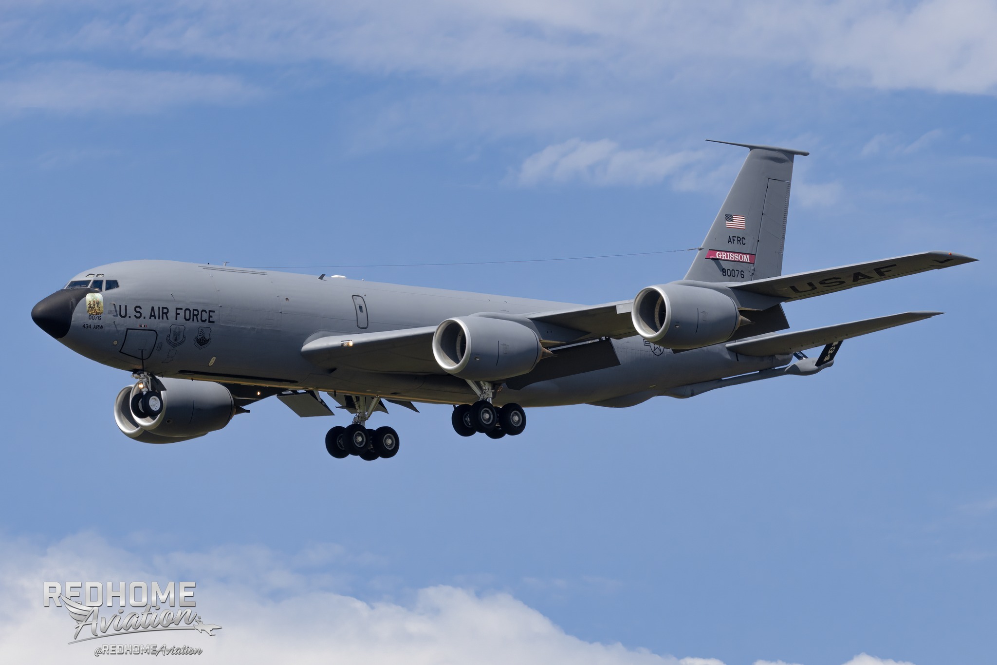 StickersWorld Glossy Vinyl Decal – Boeing KC-135 Stratotanker USAF KC-135R (ACC/AMC/AFRC/ANG) Sticker For Cars, Laptops, Or Gear