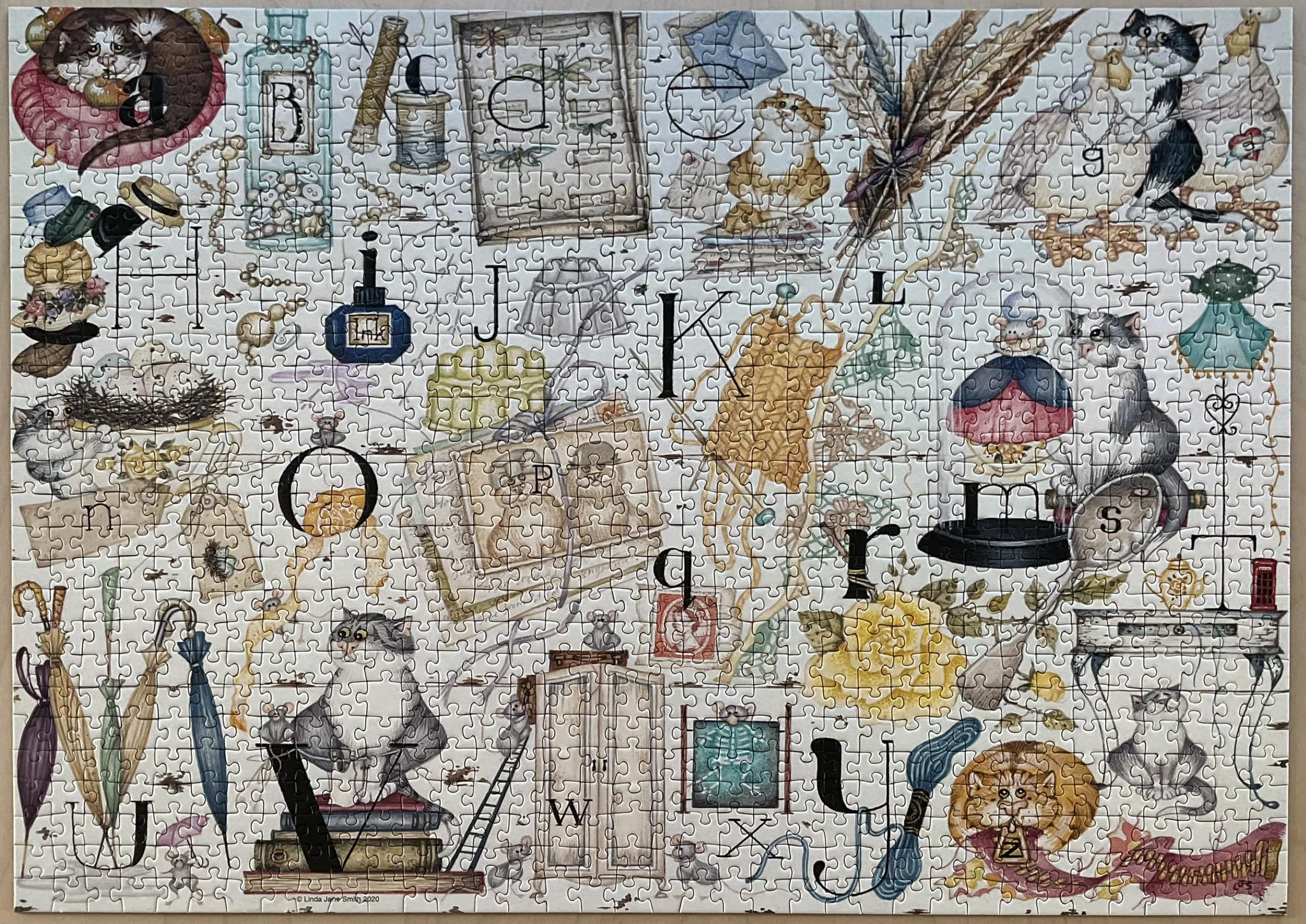 Ravensburger Linda Jane Smith Crazy Cats… In The Craft Room 1000 Piece Puzzle – The Puzzle