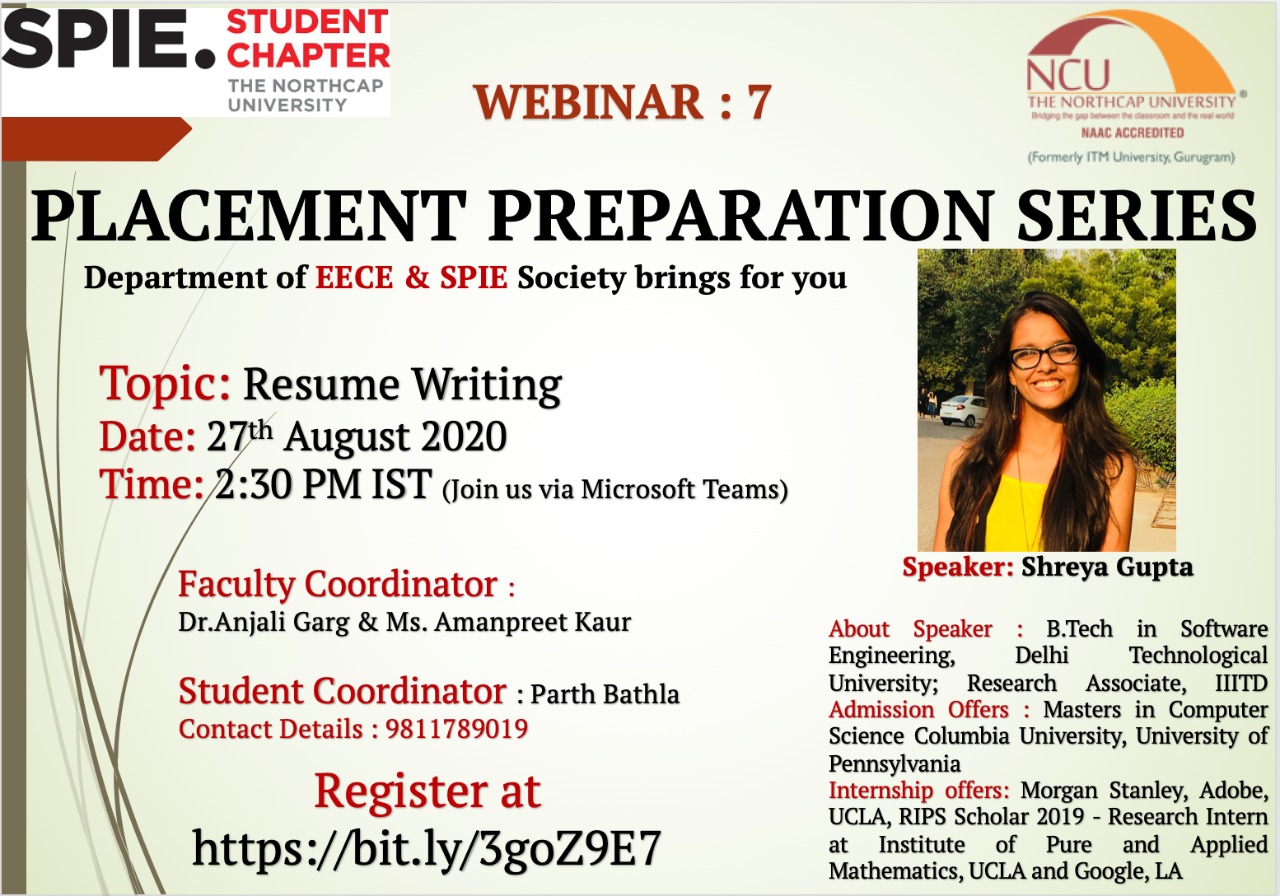 The NorthCap University - Register here-https://bit.ly/3goZ9E7 EECE ...