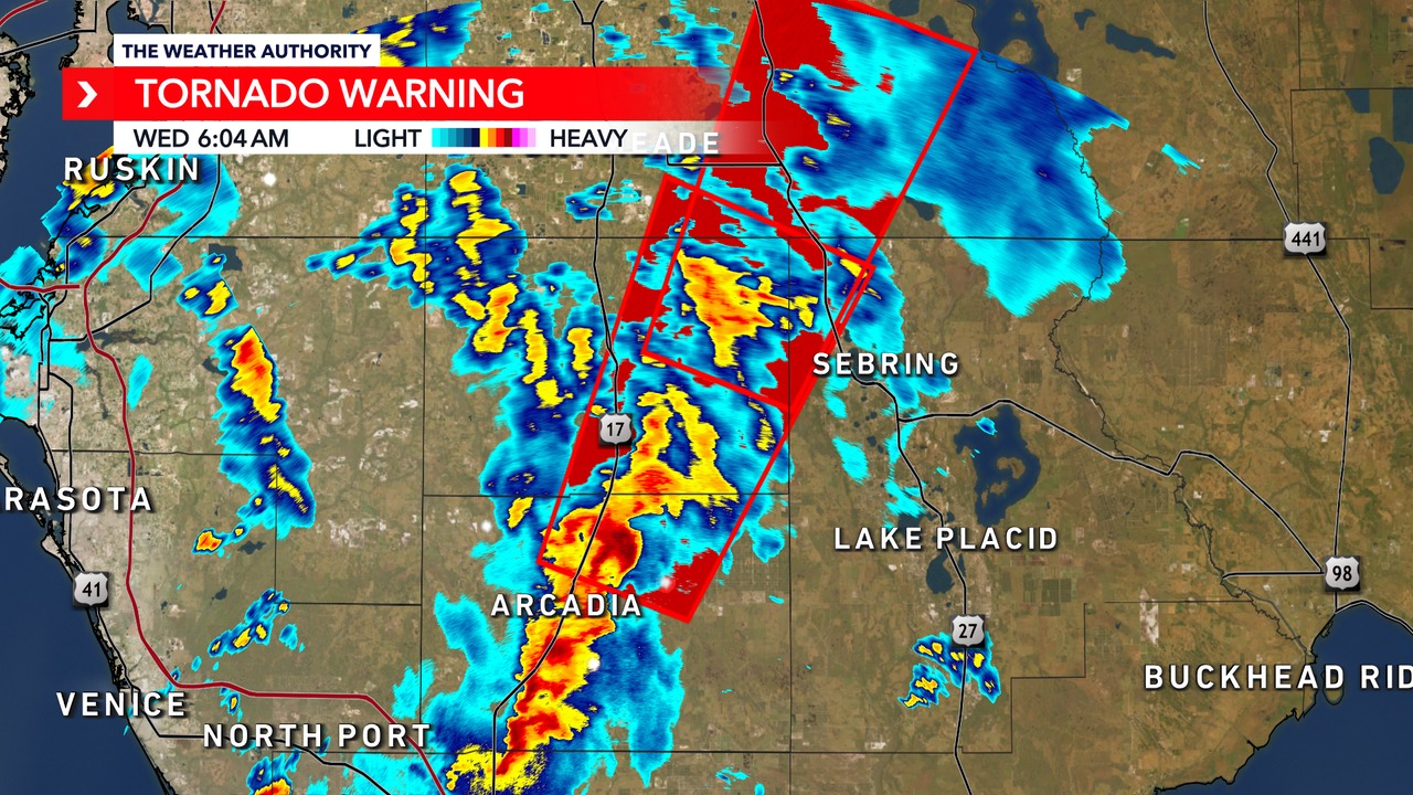 WINK - *TORNADO WARNING* issued for Highlands, Hardee, DeSoto, Polk ...