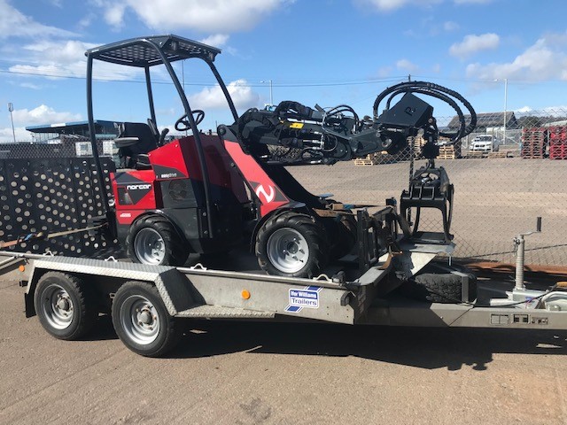 The Norcar mini telehandler is fitted... - Gammies Groundcare