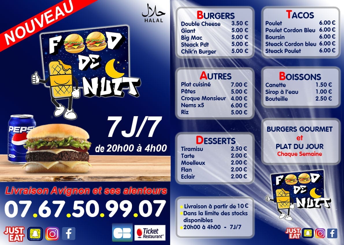 Fast Food Ouvert La Nuit à Proximité