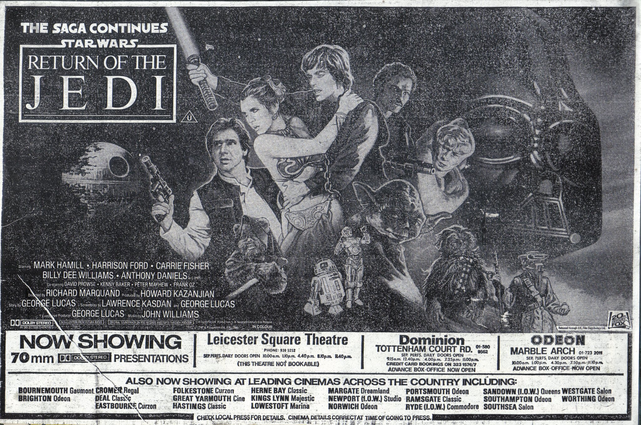 Promoting Return Of The Jedi for Rolling Stone magazine 1983