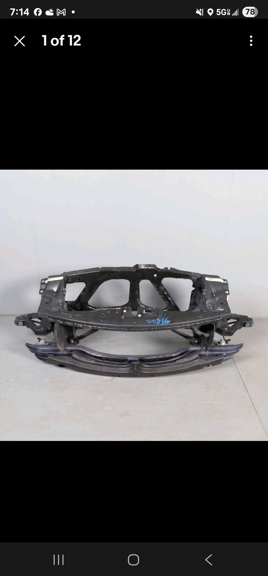 who has this radiator support frame for nze 2002