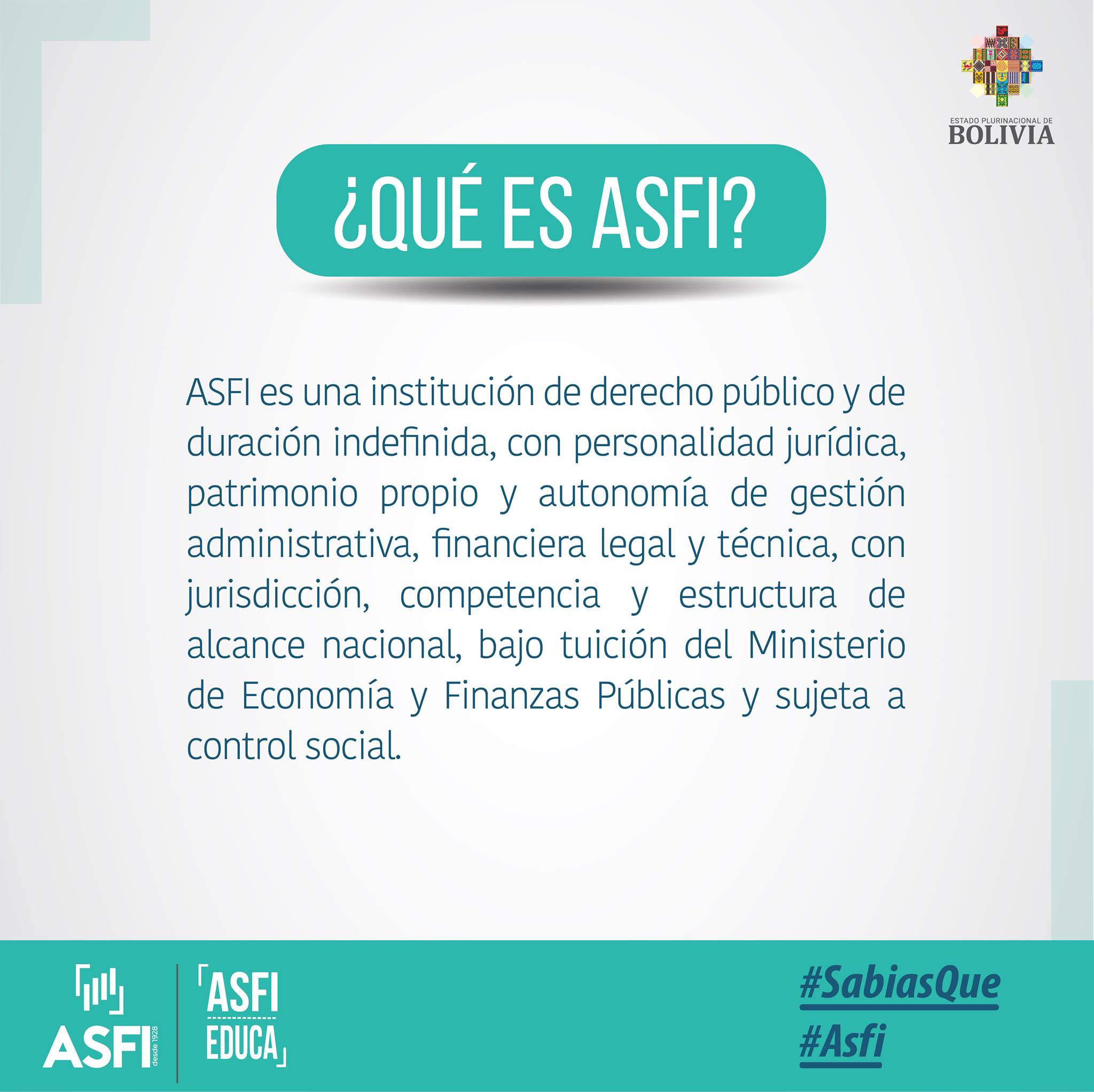 ASFI Educa - ¿Sabías qué es ASFI? Conoce más de la... | Facebook