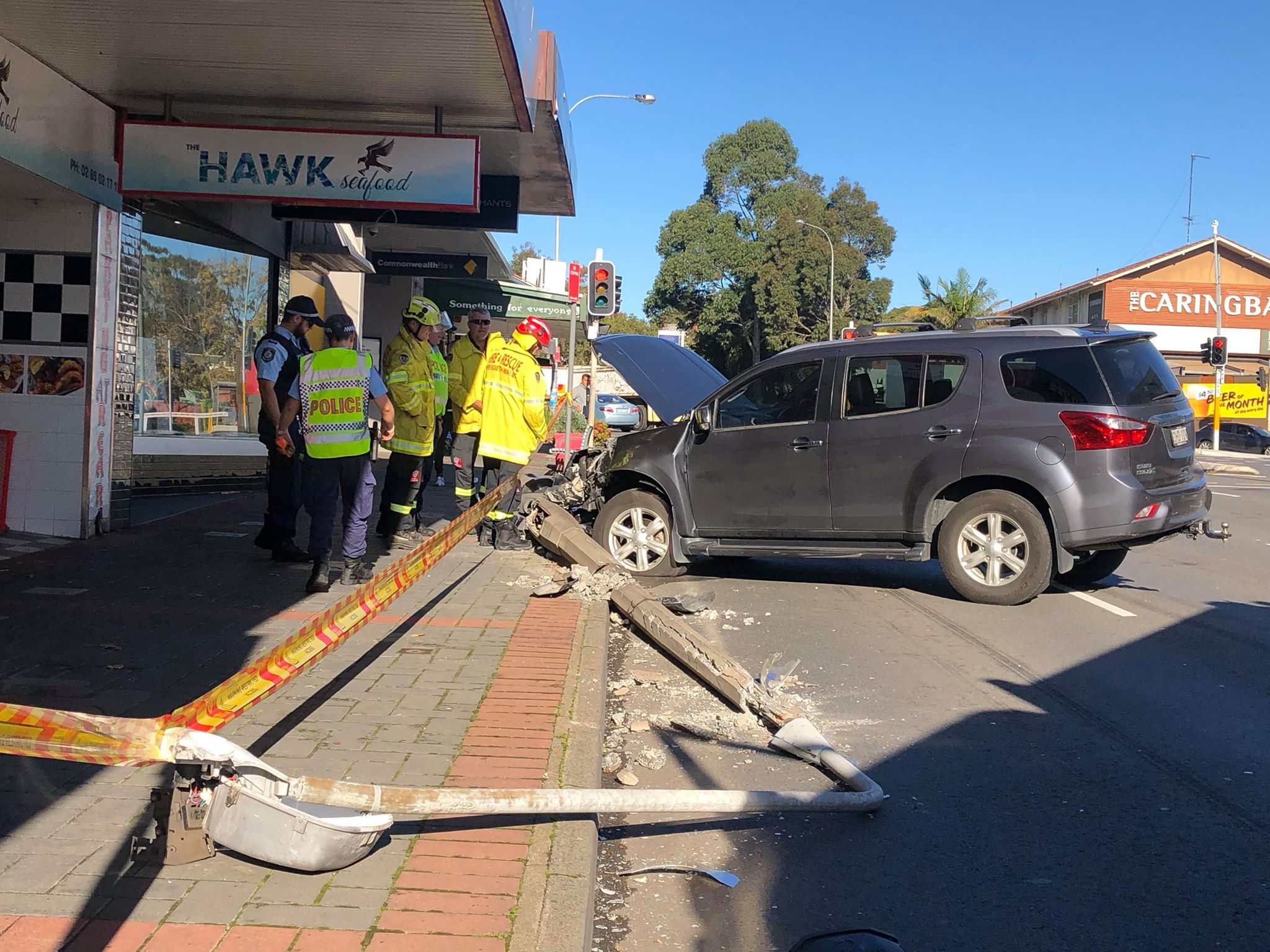 Sutherland - CARINGBAH - Kingsway re-opens following crash. A motor ...