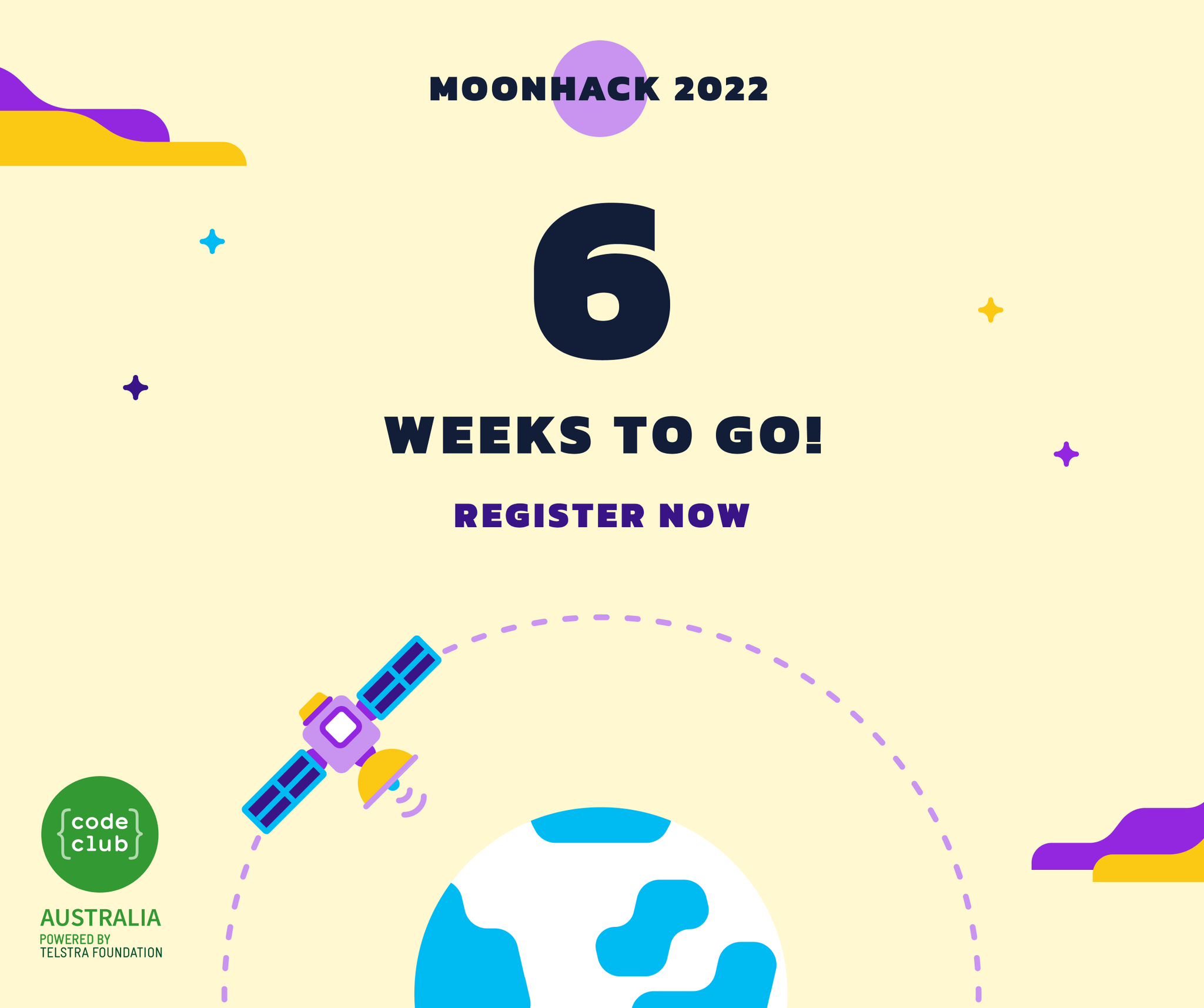 The countdown for #moonhack 2022 has... - Code Club Australia | Facebook