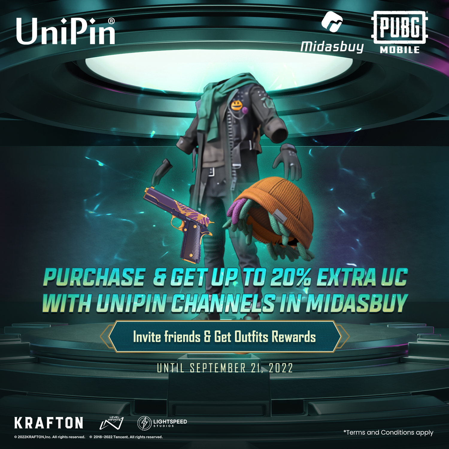 UniPin - Reload PUBGM Unknown Cash with any UniPin payment...