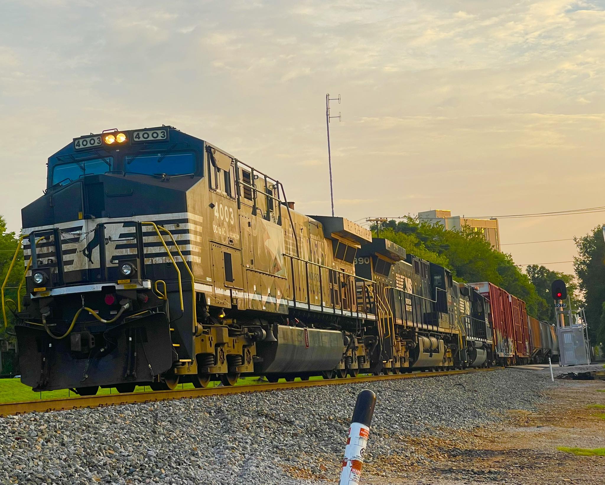 NS trains departing Columbia SC