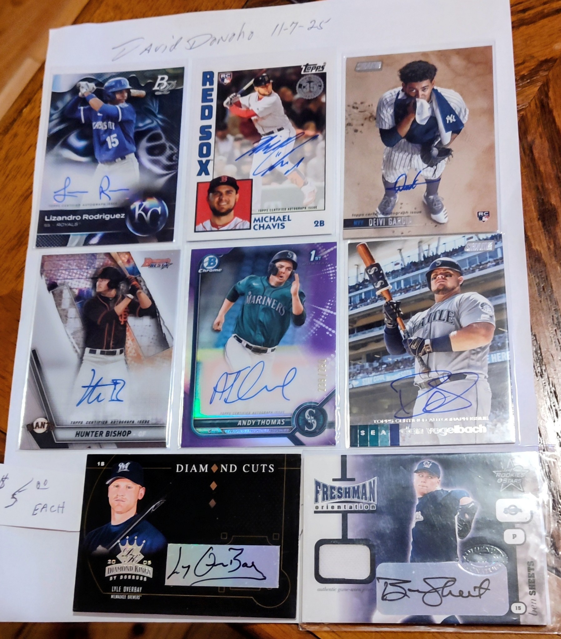 Discounts on baseball card purchases