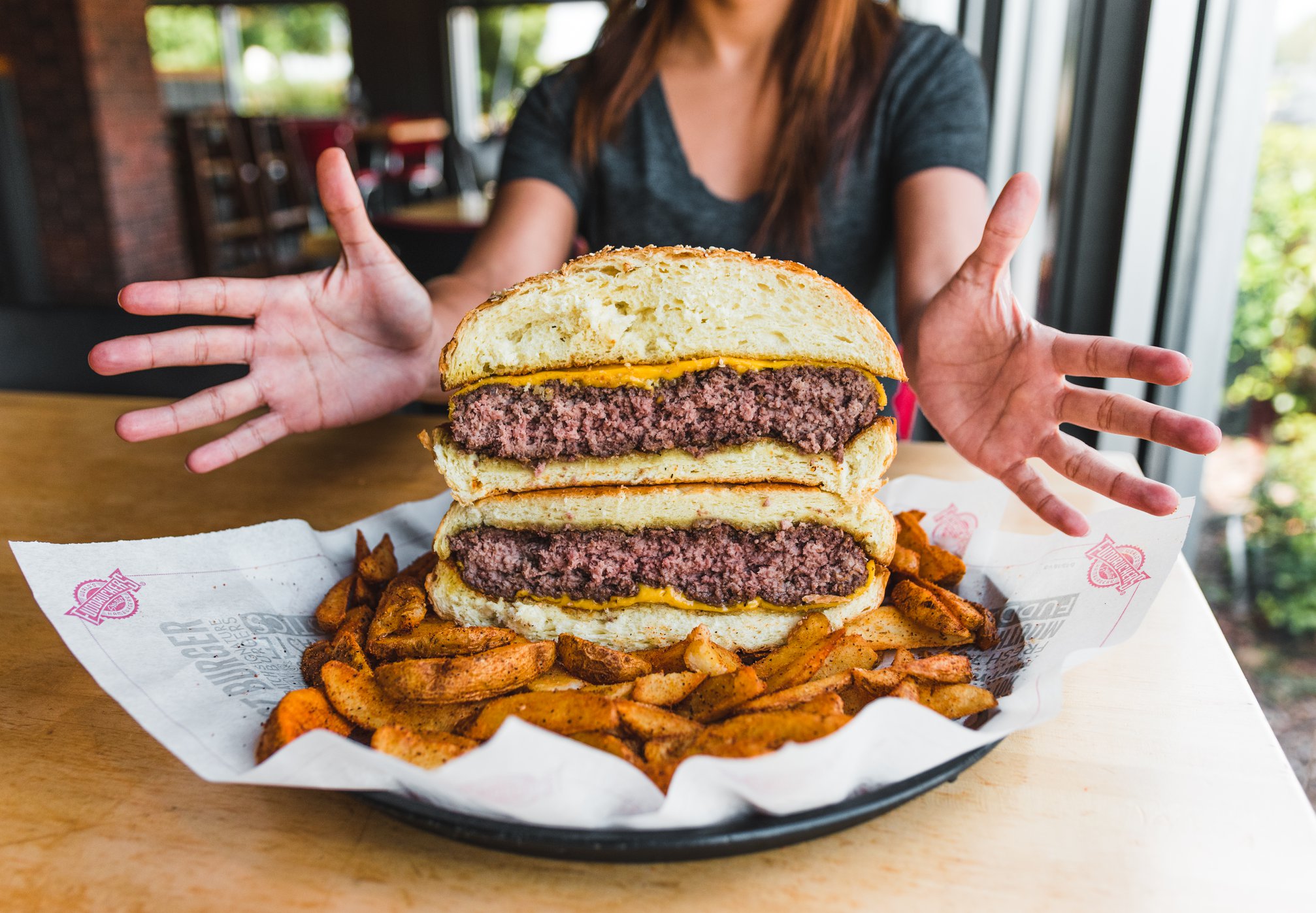 Fuddruckers - The Challenge: For $24.99 you get a 3lb...