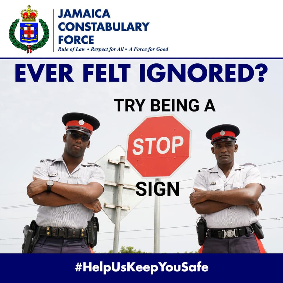 The stop sign requires... - Jamaica Constabulary Force | Facebook