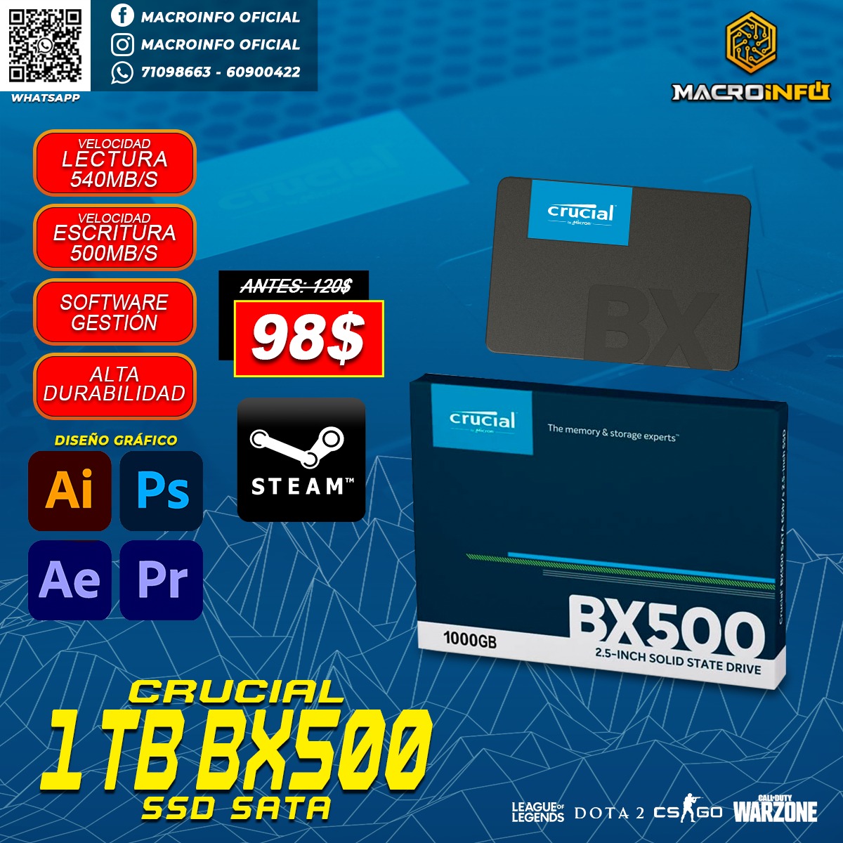 Macroinfo - 🔥 OFERTAS POR TIEMPO LIMITADO 🔥 😲 SORTEO MENSUAL DE SSD ...