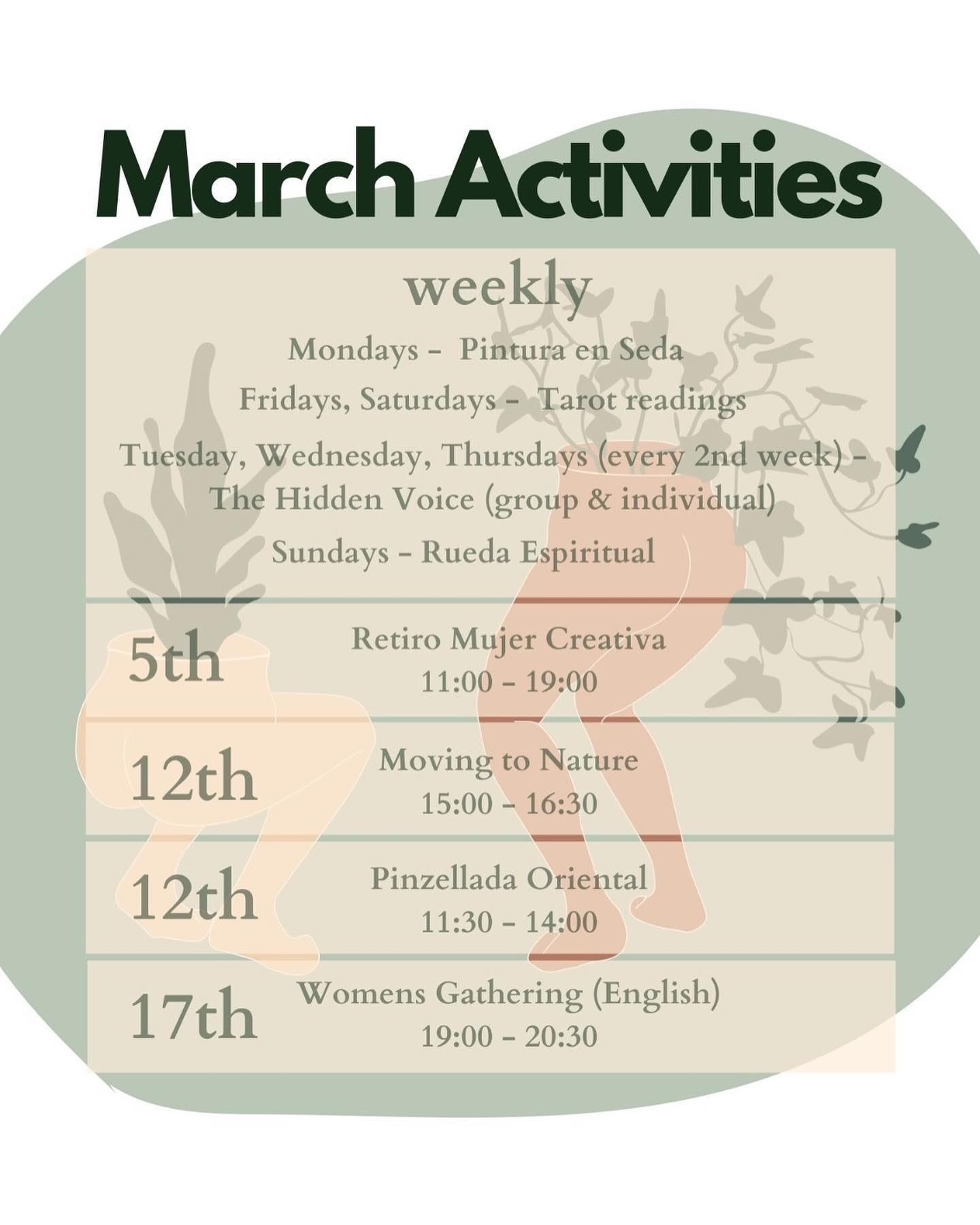 Wildernest - 🌿March Program🌿 Join us this month for any or... | Facebook