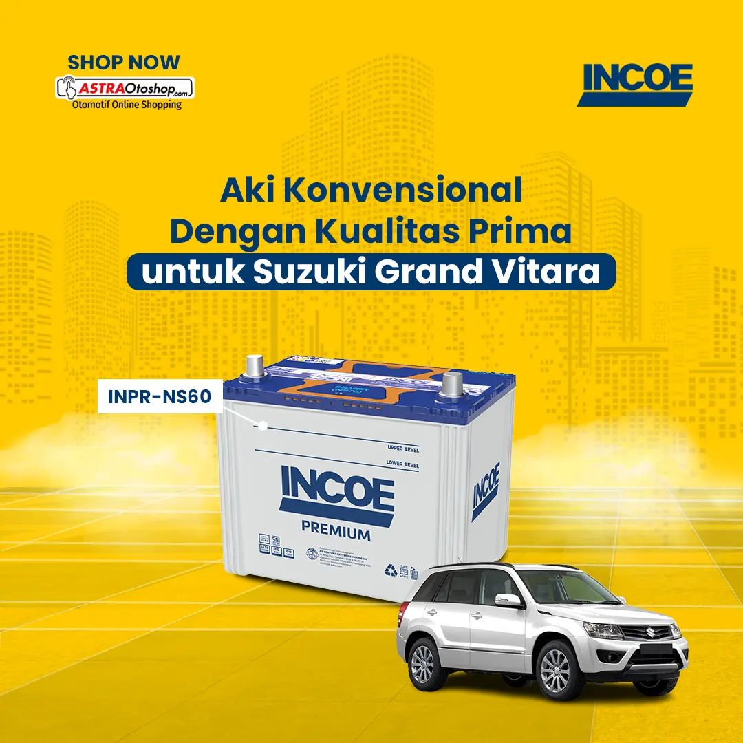 INCOE ASTRA - Aki Incoe Premium merupakan aki jenis basah...
