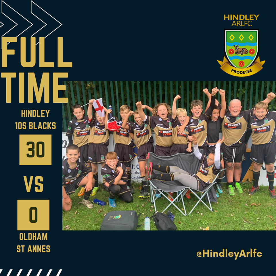 Hindley - Hindley U10’s Blacks won 30-0 against Oldham St Anne’s ...
