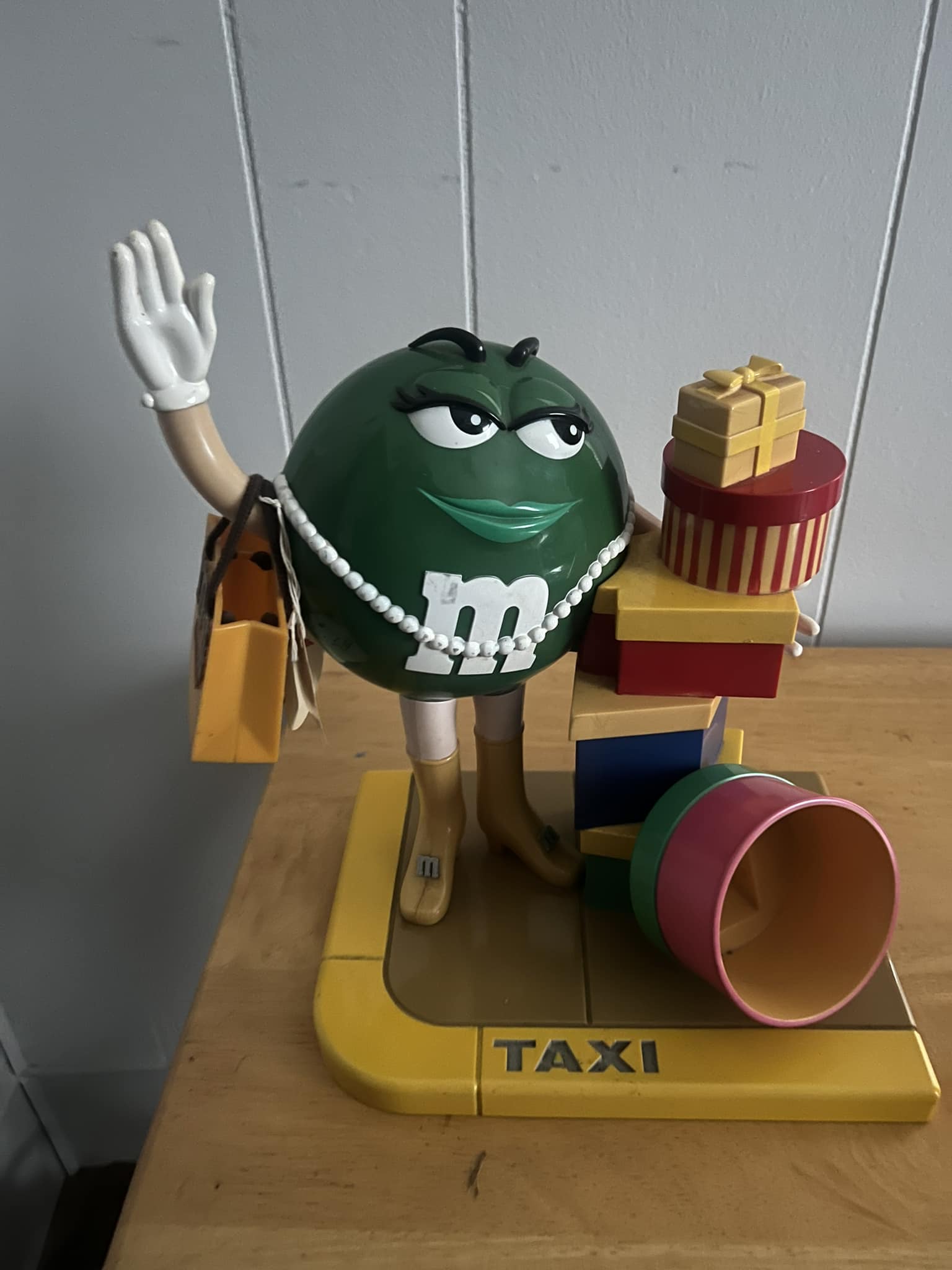 Vintage M&M's Ms. Green Cleopatra candy dispenser