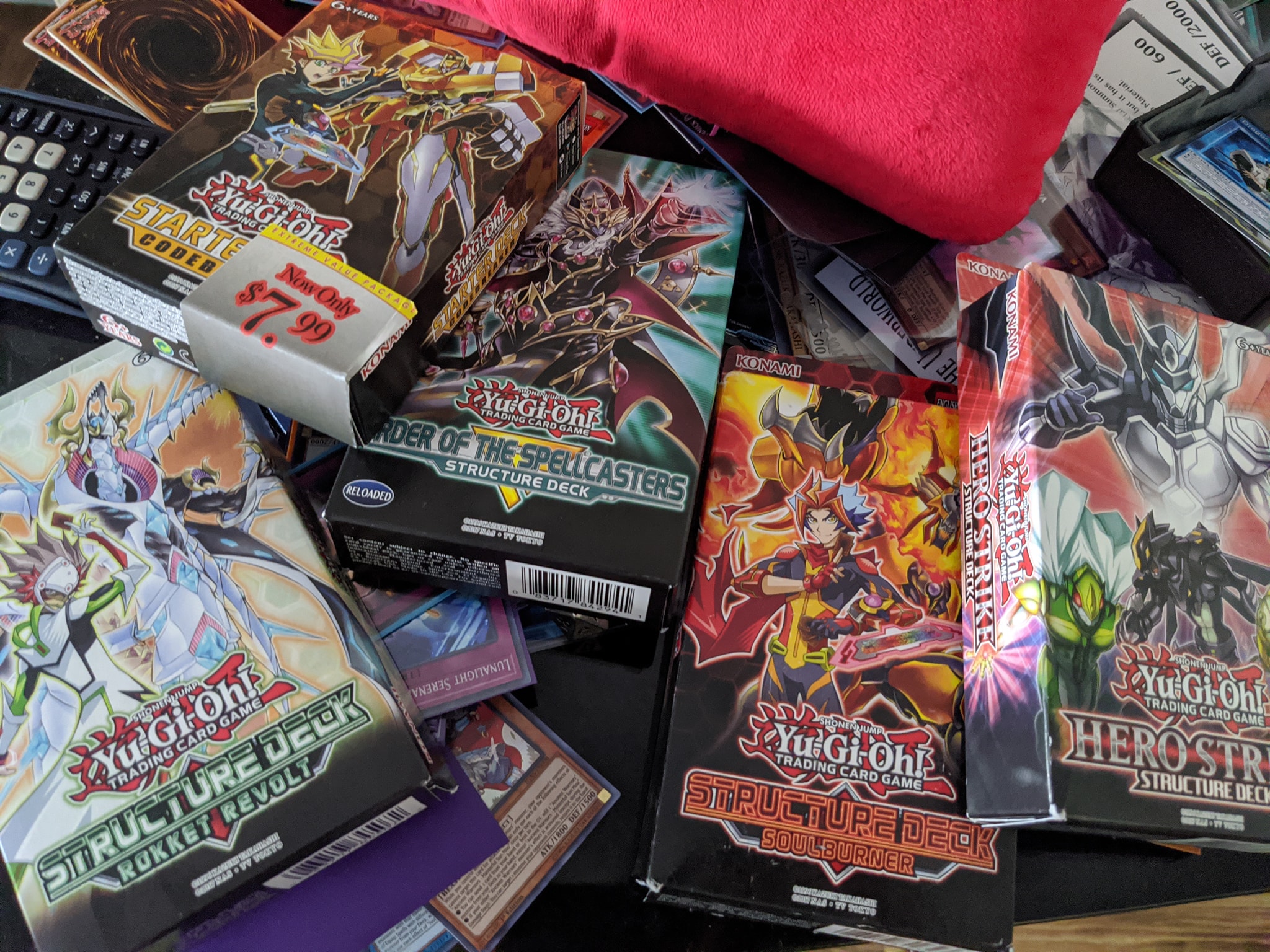 Yu-Gi-Oh! deck collection with extra and side decks