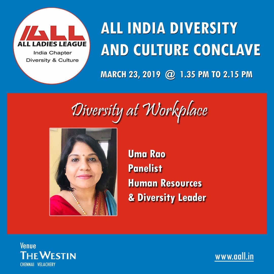 Uma Rao, HR &... - ALL India Chapter for Diversity & Culture