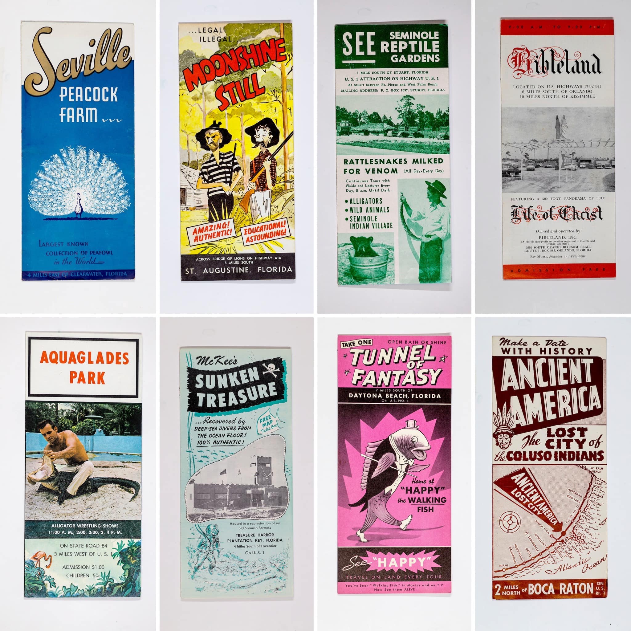 Florida - Brochures from eight defunct Florida roadside attractions ...