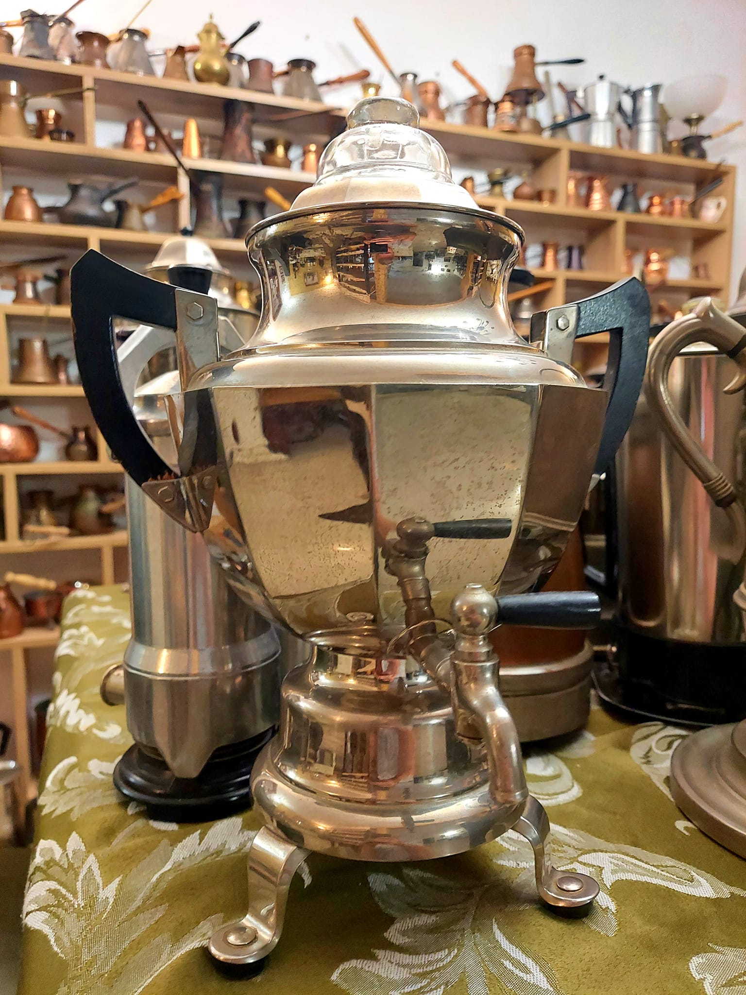 Vintage percolator coffee maker collection