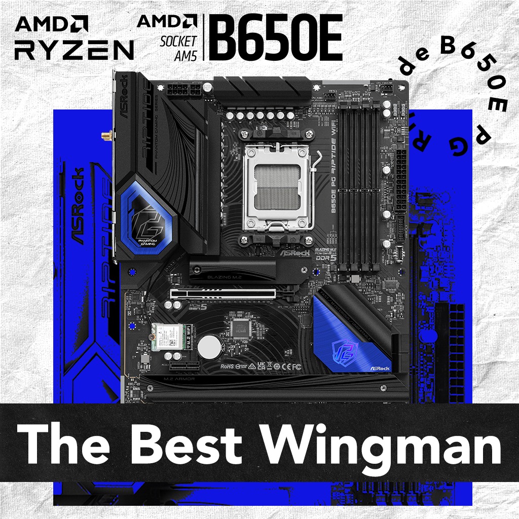 ASRock - Every player needs a wingman, B650E PG Riptide is the one for ...