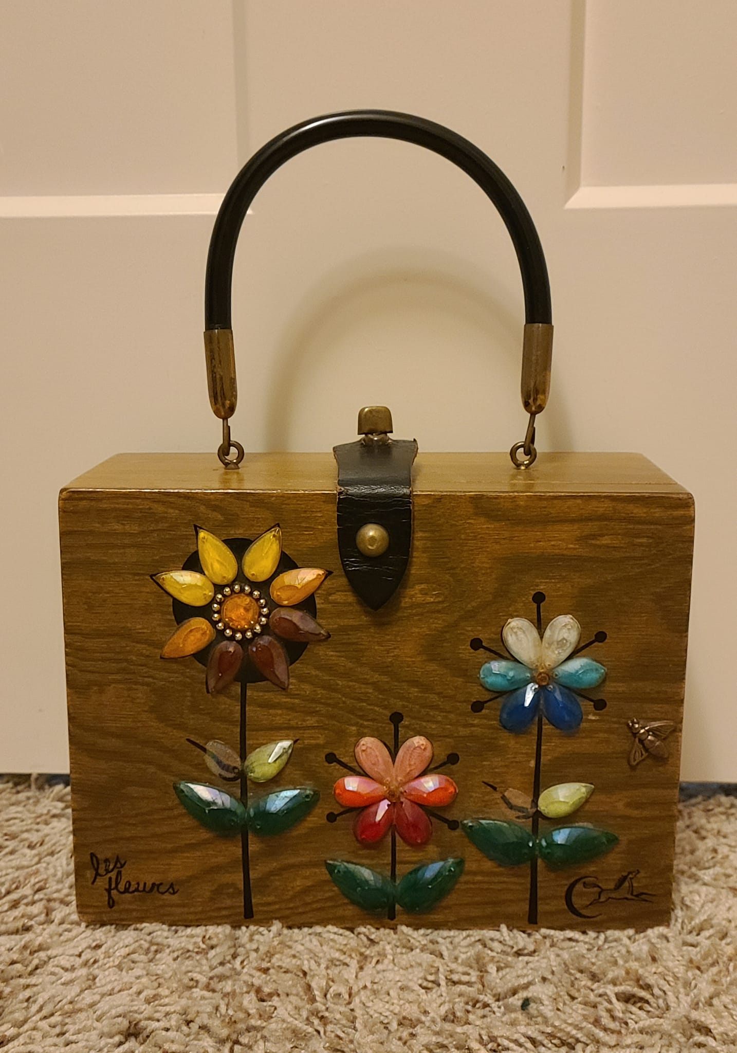 1965 Enid Collins Money Tree box bag