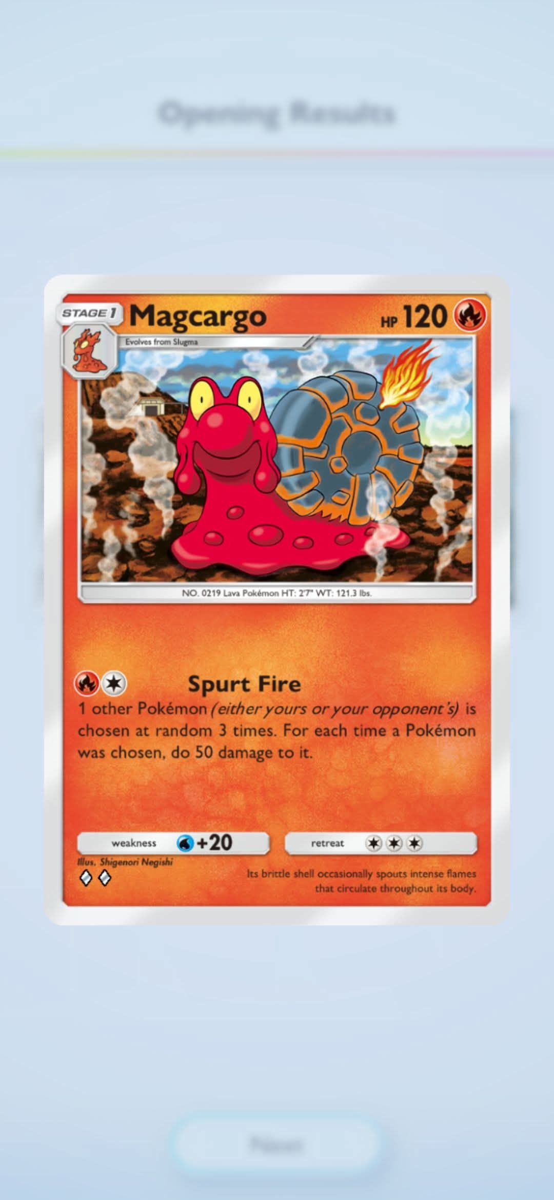 pokemon card magcargo - (23/160) - XY Primal Clash [R] Flare (30) Attack 2 Magcargo (Space-Time Smackdown 26) -