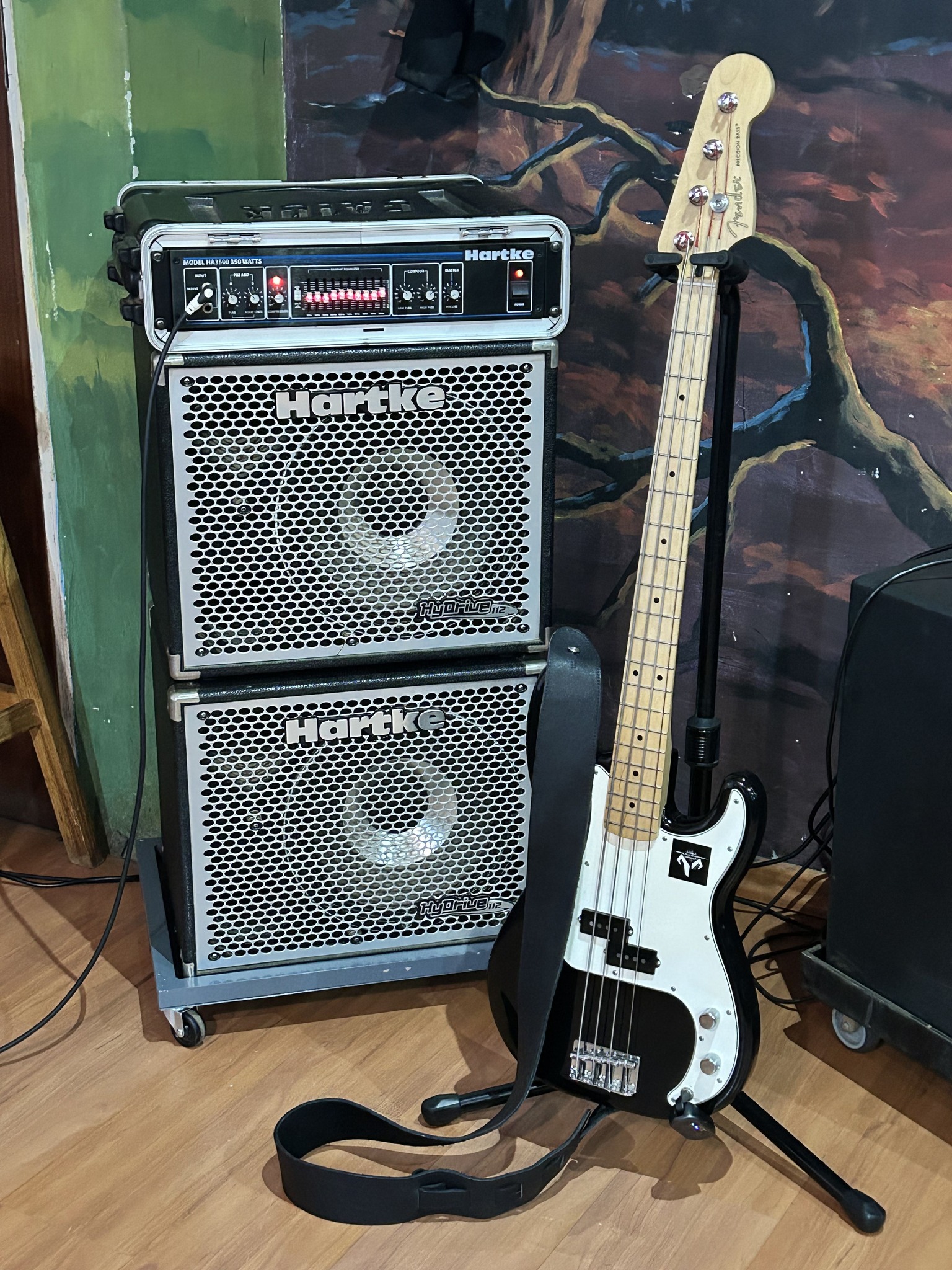 What amp wattage for Hartke HD112 cabinets?