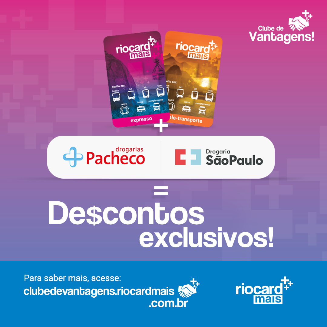 Riocard Mais - Quem não ama um desconto? Apresentando o seu cartão ...