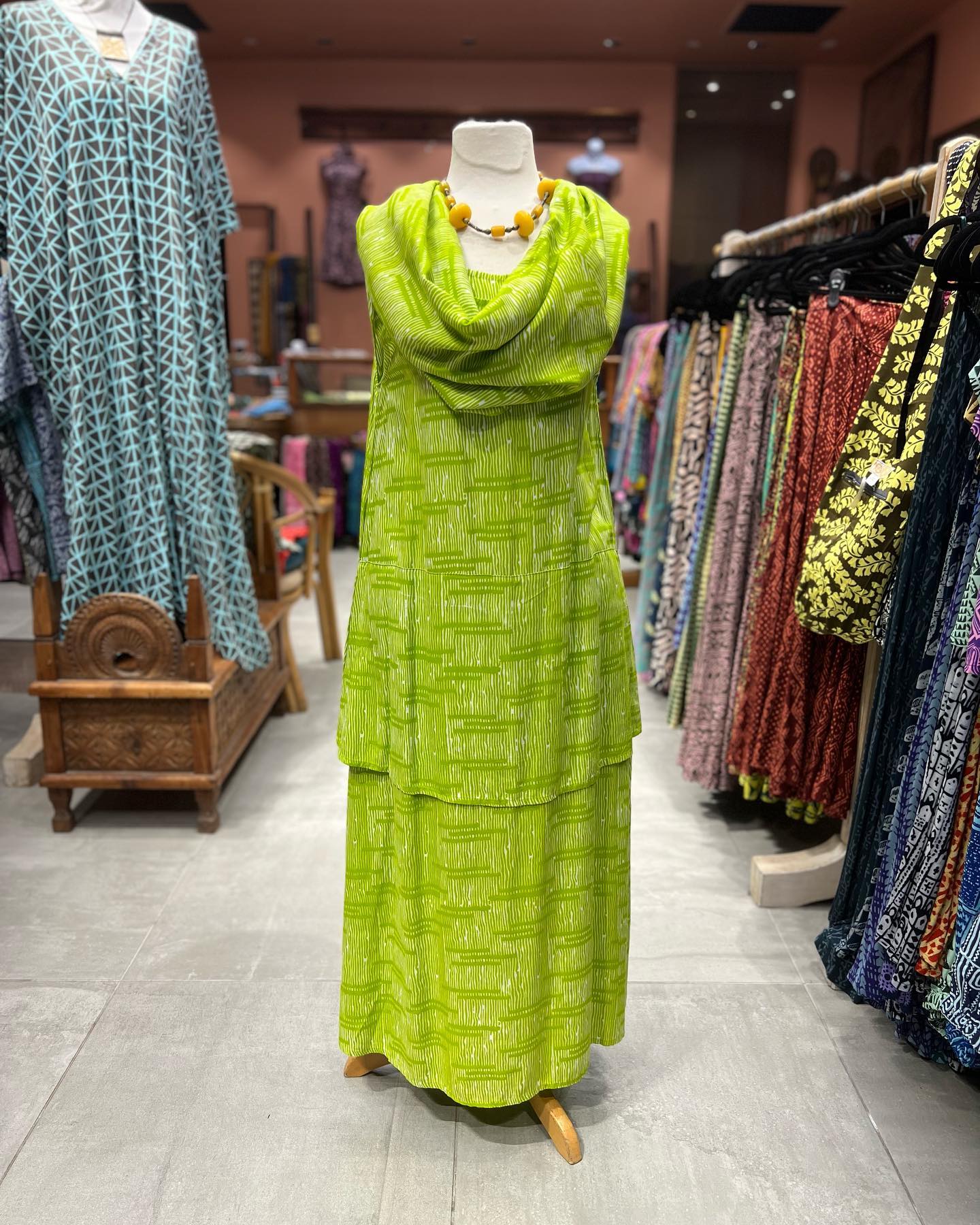 Noa Noa Tier Dress💚 Check our our versatile style:) ティアドレス