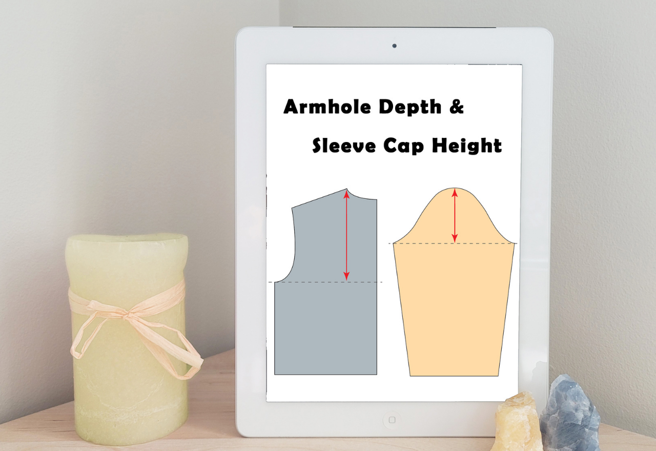 Pattern - Free download!! List of armhole depth and sleeve cap height ...