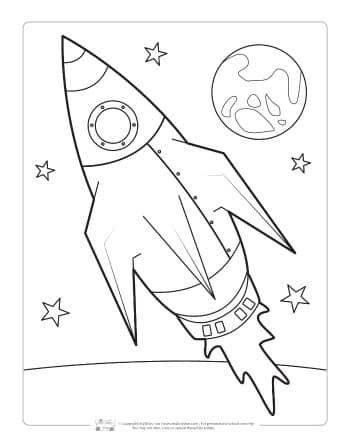 Itsy Bitsy Fun - 10 FREE Space Coloring Pages for Kids...