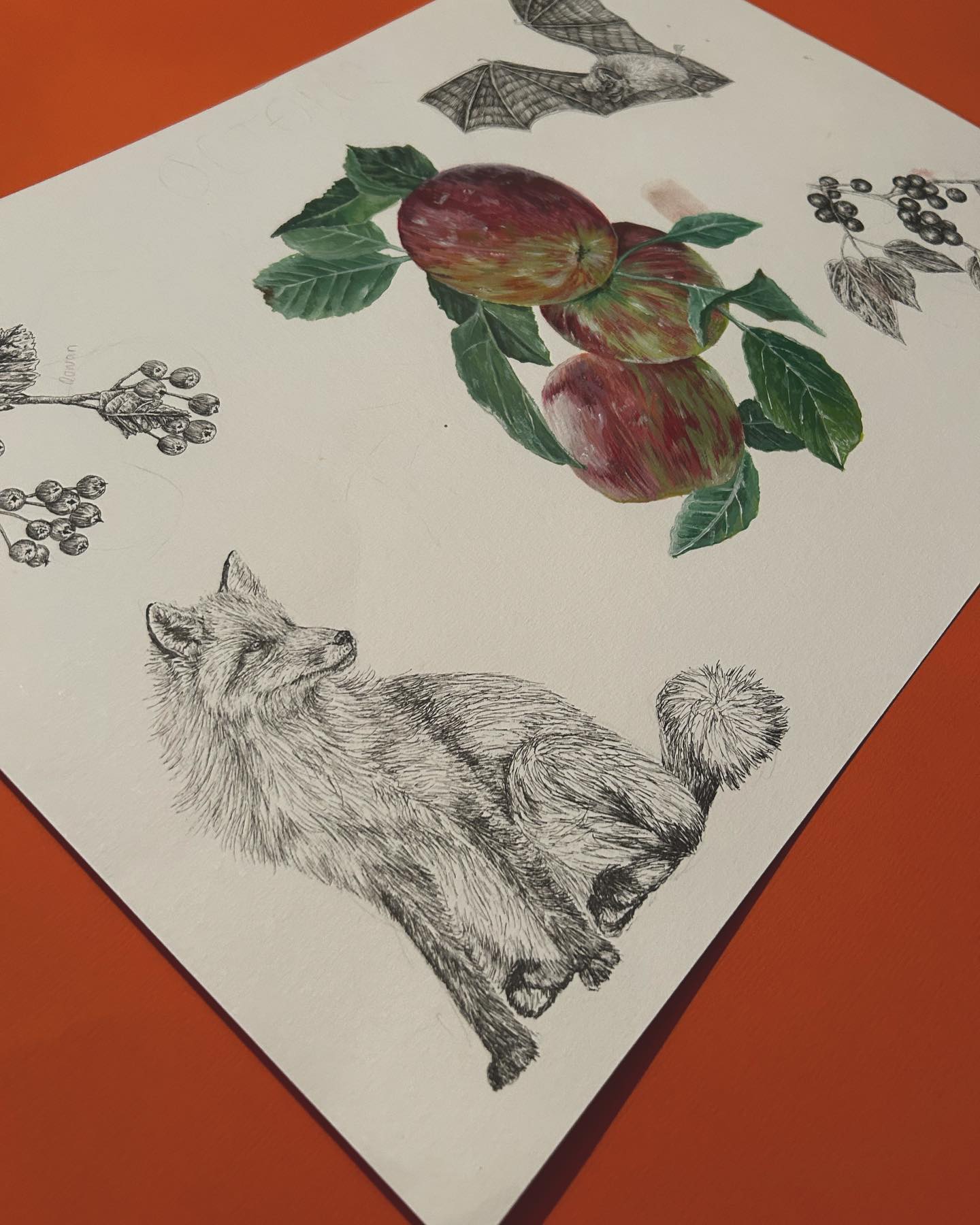 🧡🌿 working on October for my 2024... - Chloe Hartnell Art