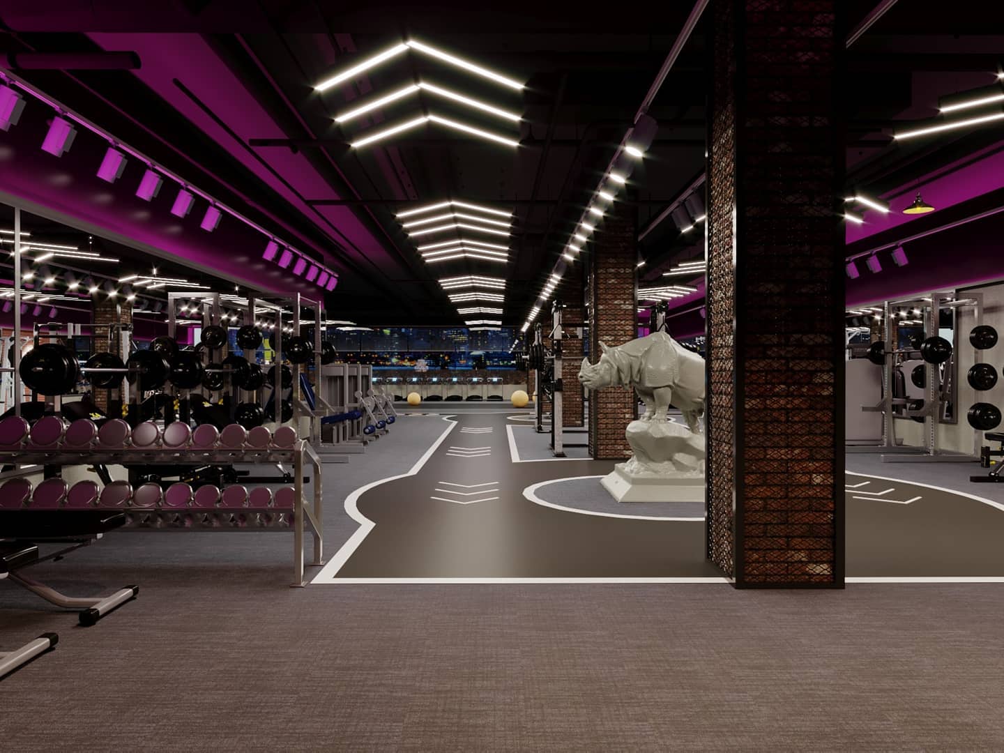 Myn3dvisualizer - #gym #interiordesign #architecture...