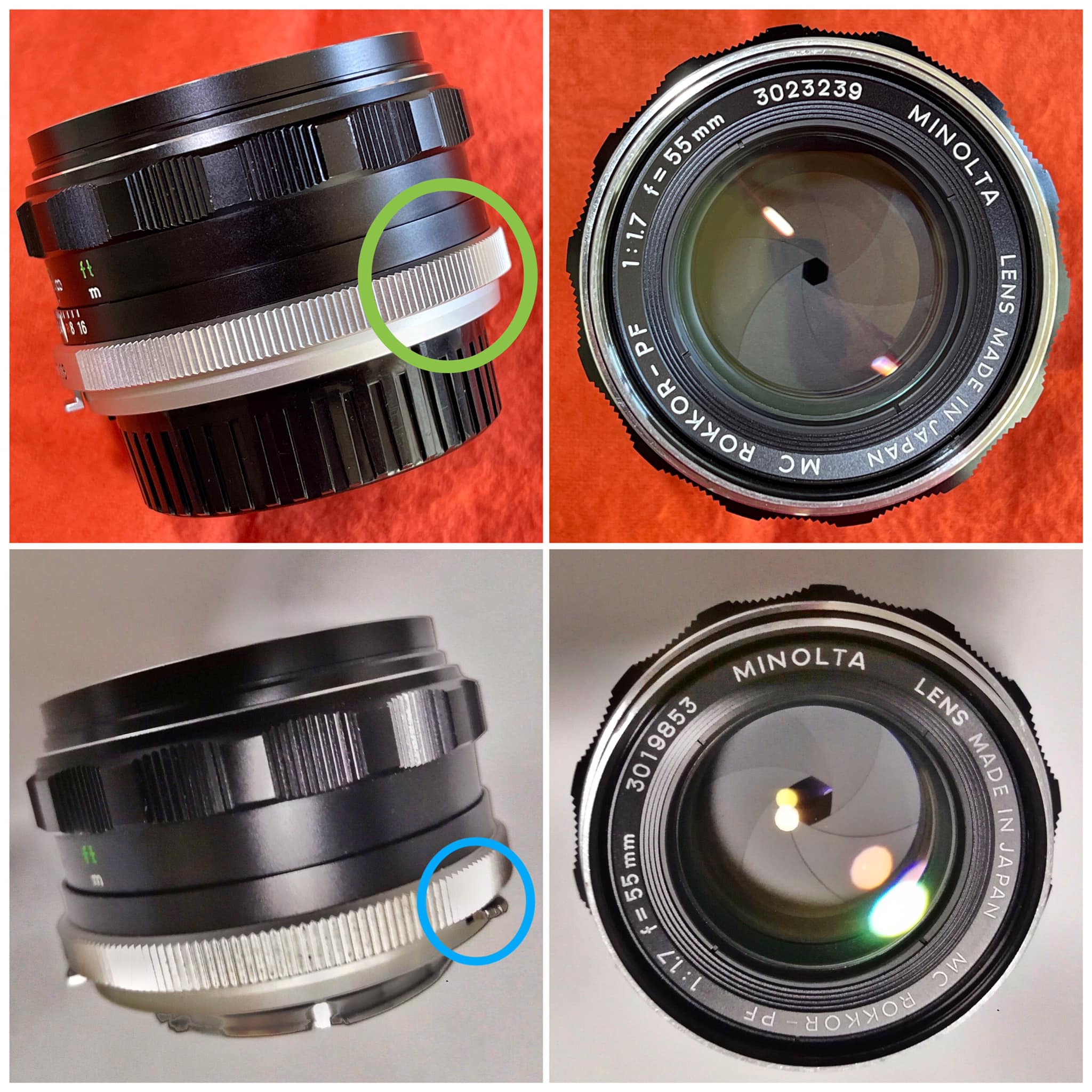 How or how big is the difference between Minolta MC W Rokkor 35