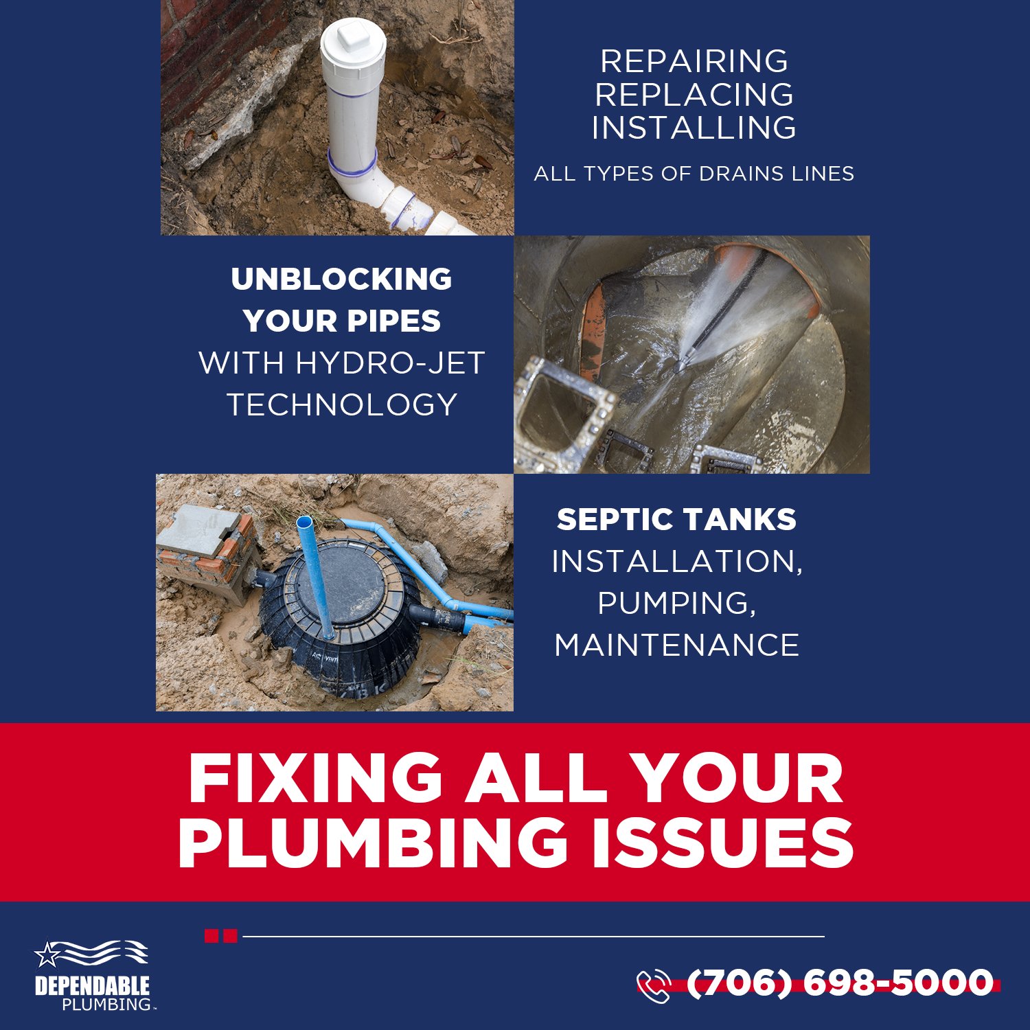 - Septic tanks installation,... - Dependable Plumbing