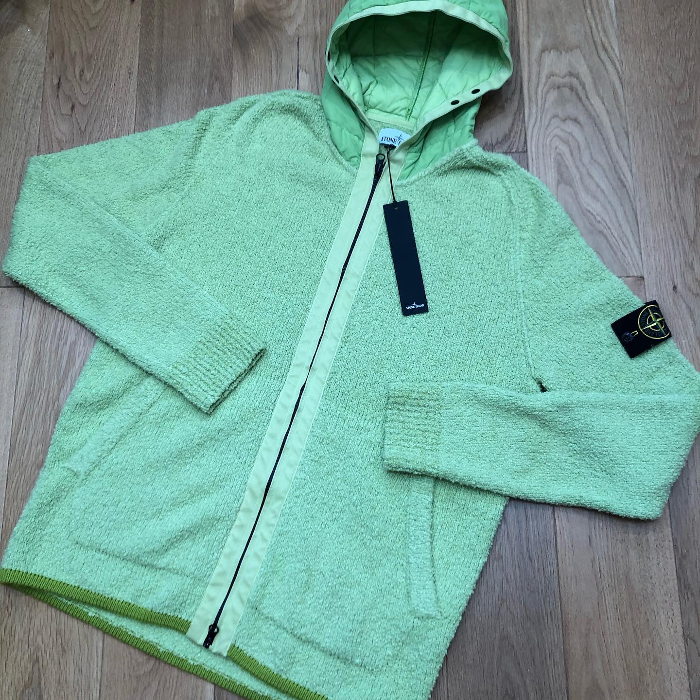 STONE ISLAND コットン ナイロン Hooded Cardigan Stone Island SS