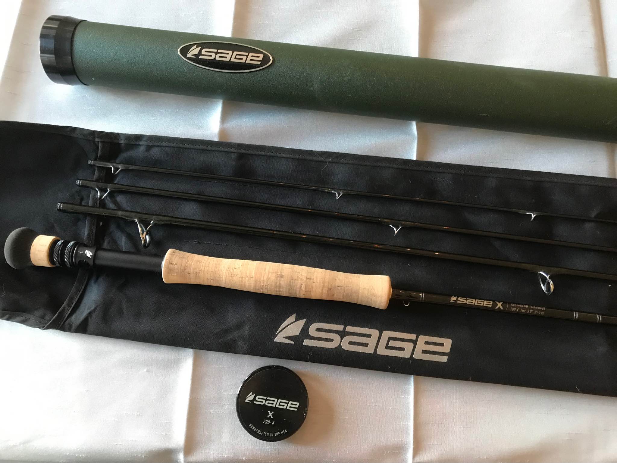 This Sage X has never been used. Anyone involved in Spey fishing