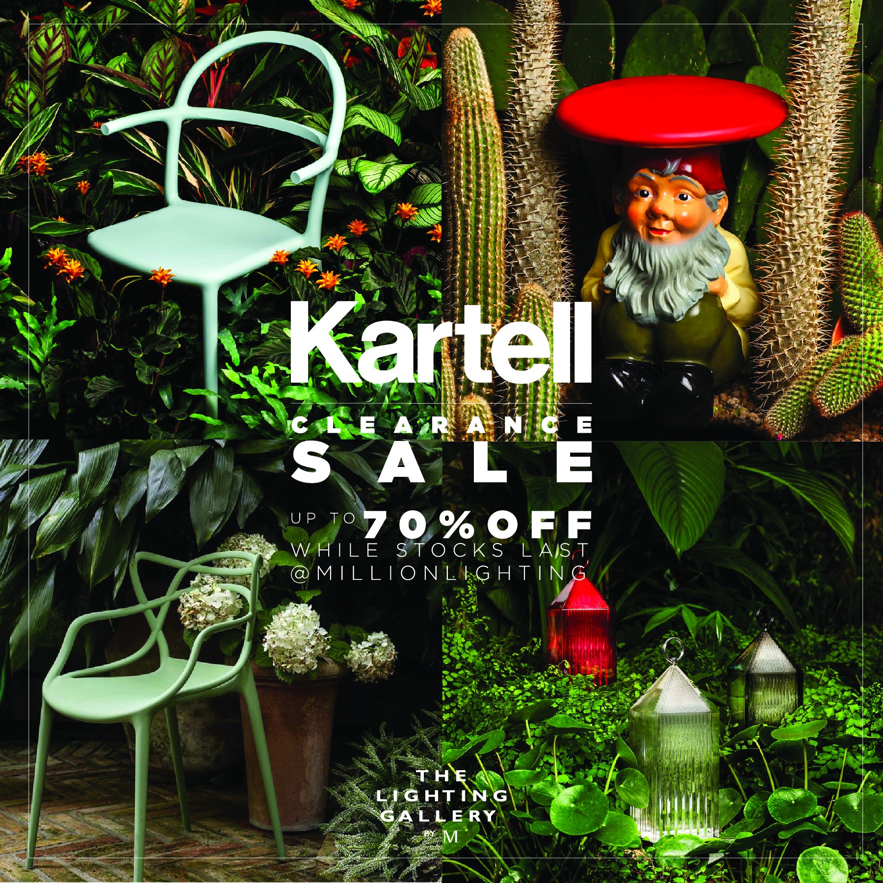 KARTELL ON SALE! Kartell is on sale! Does it ring a bell? What are you waiting for? Cop that Kartell piece you have been eyeing on. Come and visit The Lighting Gallery