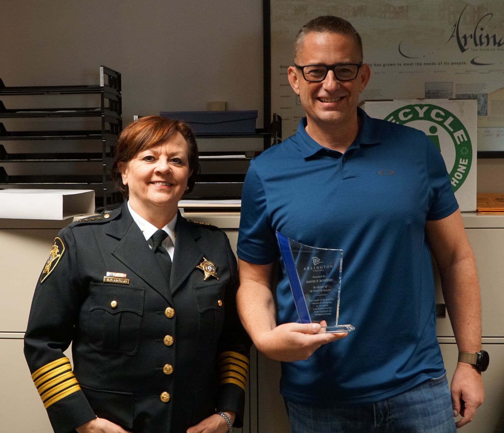 Arlington - Today we celebrated the distinguished career of Captain D ...