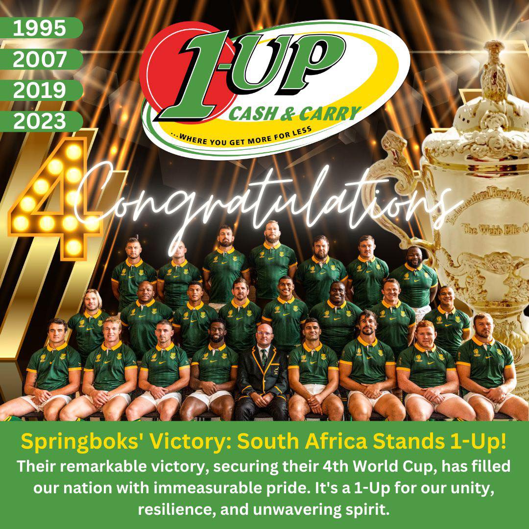 🇿🇦🏉 Springboks' Victory: South Africa... - 1 Up Cash & Carry