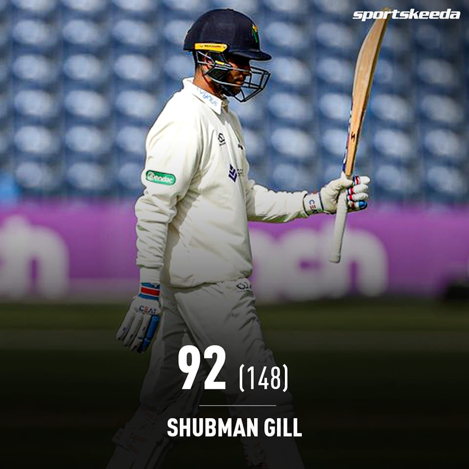 Sportskeeda Cricket - Shubman Gill was just 8️⃣ runs short of a debut 💯 ...