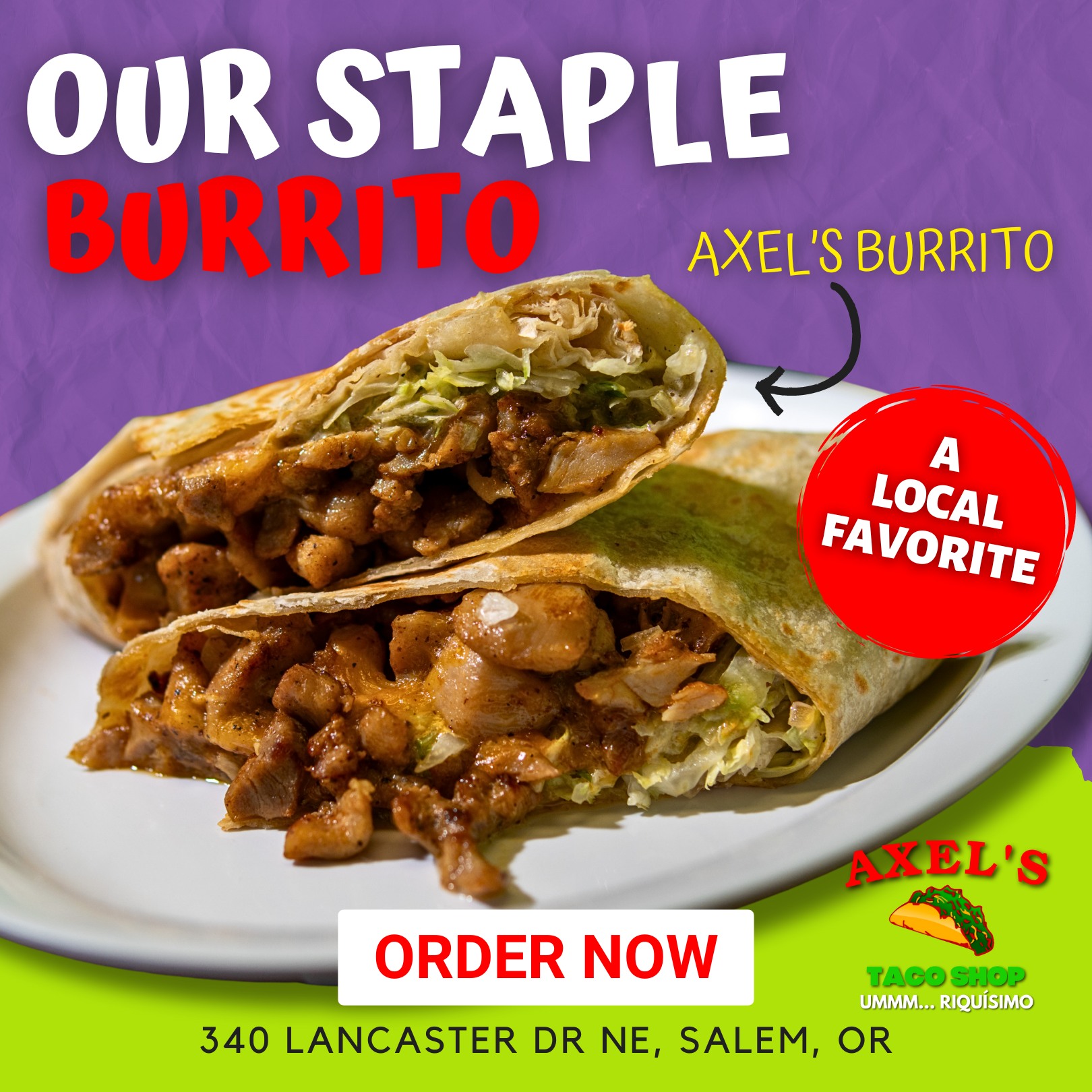 The Burrito 🌯 That Has Our Name On It!... - Axel's Taco Shop