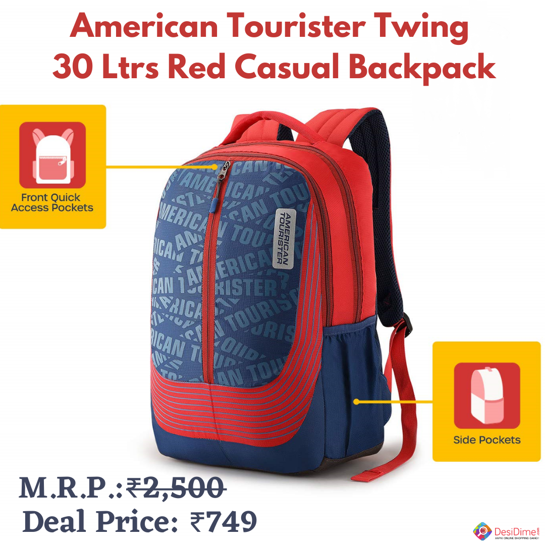 american tourister red travel backpack Buy Twing Casual just for Rs.749 on Amazon.com https://bit.ly/2zLfcx1 #offers #deals #discounts #shopping #onlineshop #amazon Color:Phantom Craw Buy adidas Green/Lime Classic Travel Backpack with plenty 80L