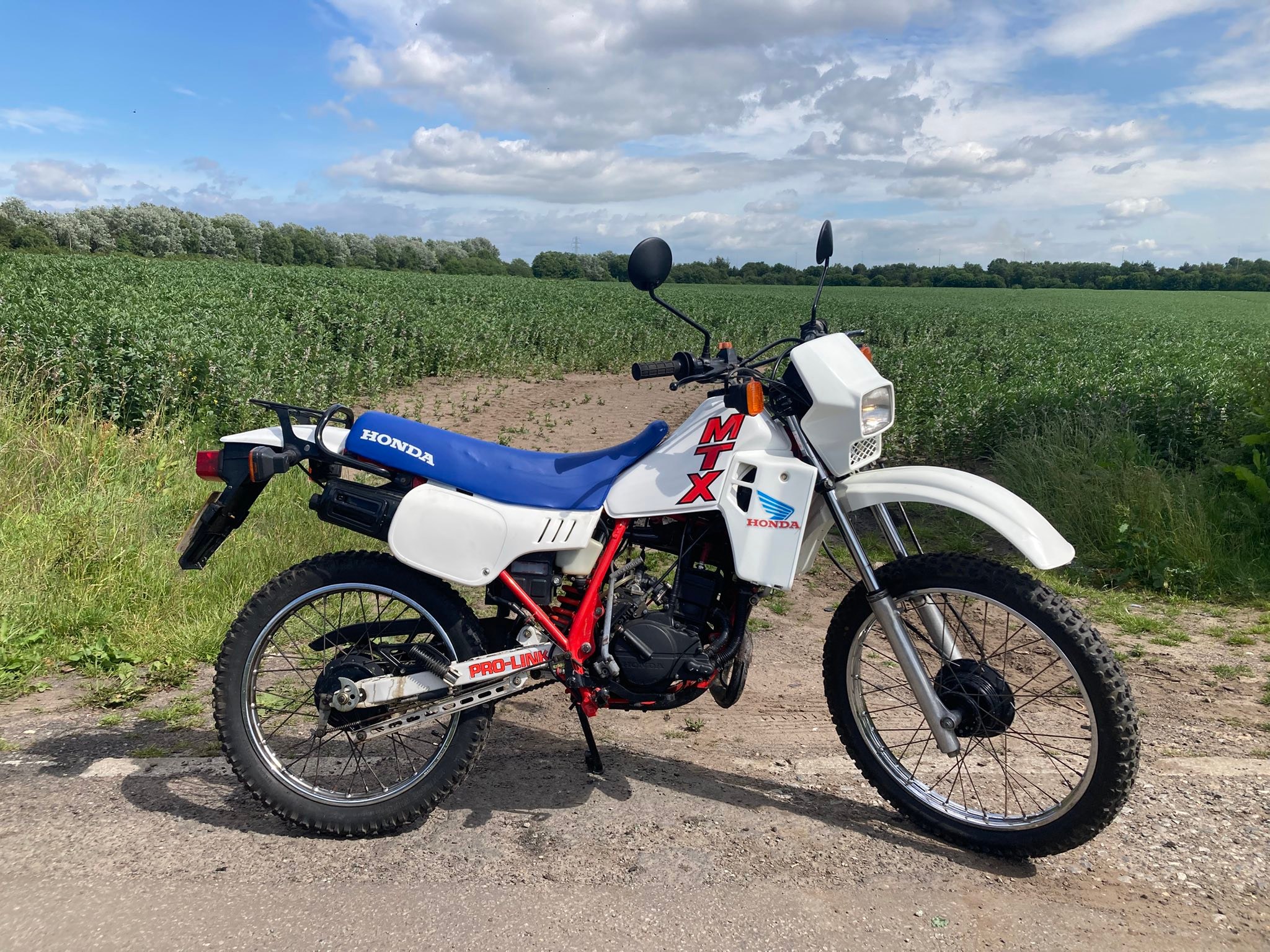 Riding my Honda MTX motorcycle