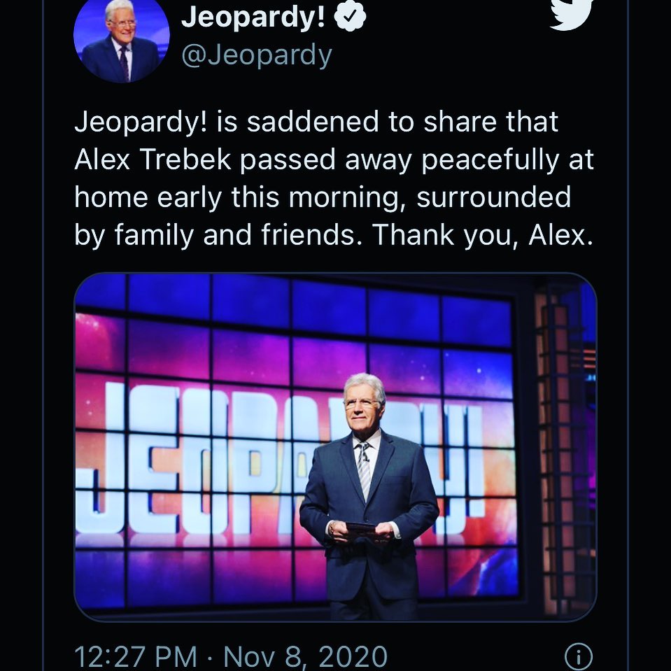 Your Oxford - RIP Alex Trebek! The host of 'Jeopardy!' has... | Facebook