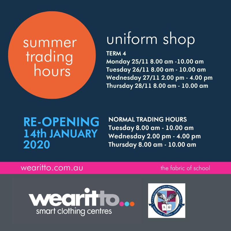 The CCPS Uniform Shop is... - Caloundra City Private School | Facebook