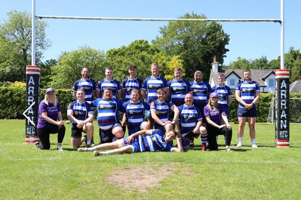 NHS All Black And Blue Rugby Team Offical