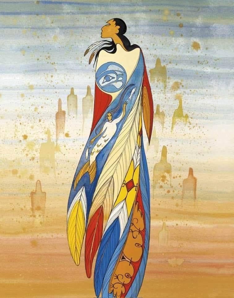 Canadian First Nations artist Ioyan Mani's artwork